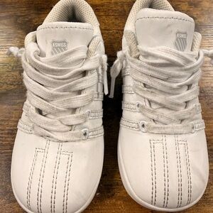 K-Swiss Kids White Lace-Up Athletic Sneakers